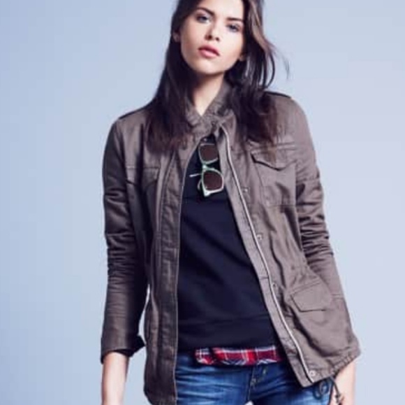 HINGE Utility Jacket Navy Green Vintage Expedition - Picture 2 of 8